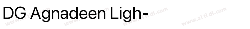 DG Agnadeen Ligh字体转换